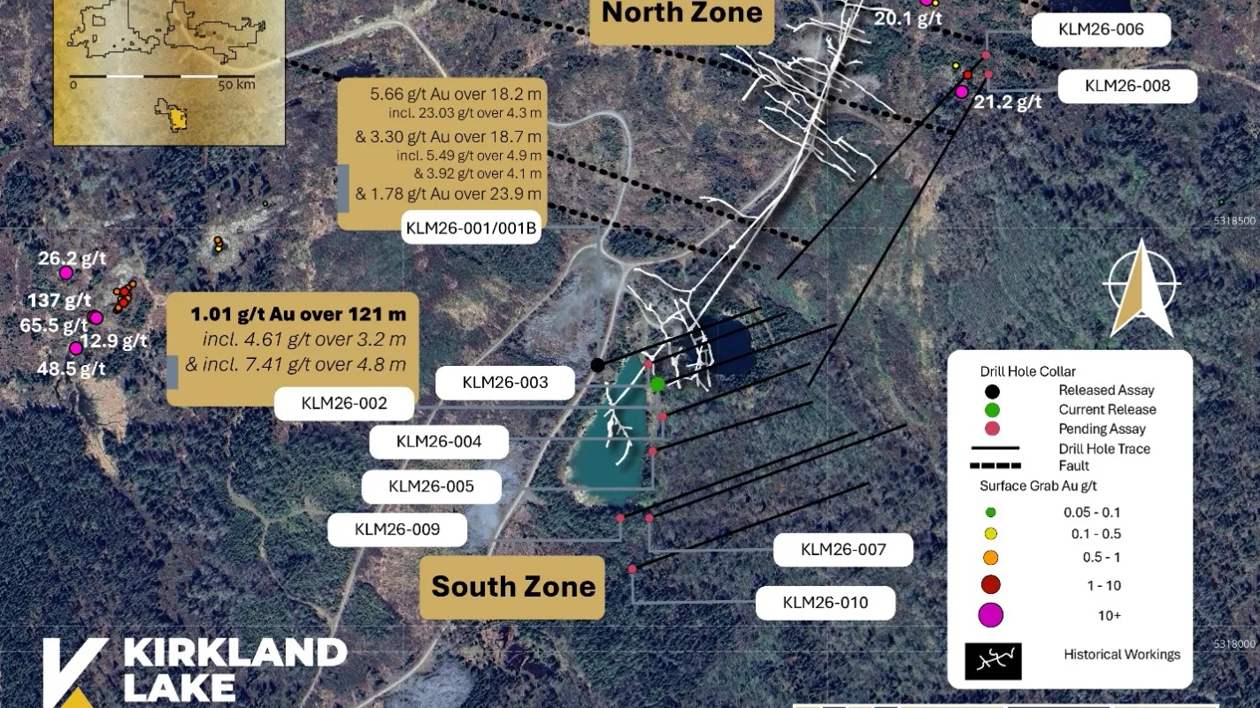 Ouro de alto teor é encontrado no Canadá, e área prospectiva de Mirado chega a 1,3 quilômetro