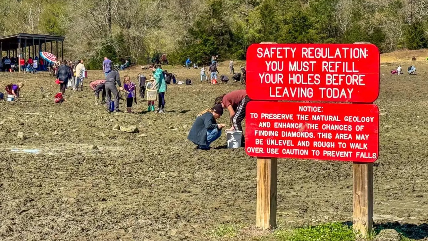 Neste parque do Arkansas, você pode encontrar um diamante e ficar com ele