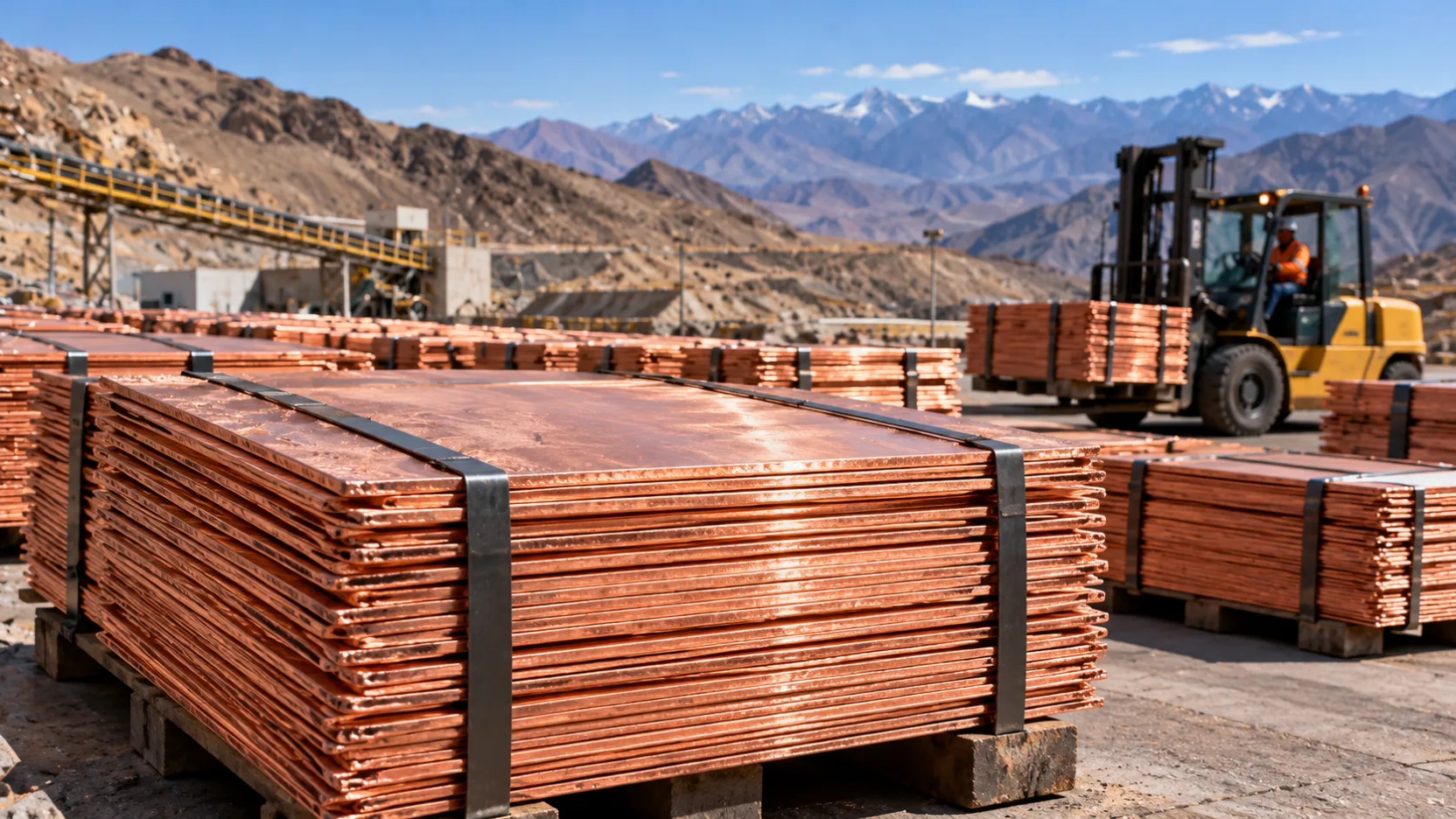 Preço do cobre começa a semana acima de US$6,62 por libra, e Chile enfrenta desafio de recuperar a produção mineral
