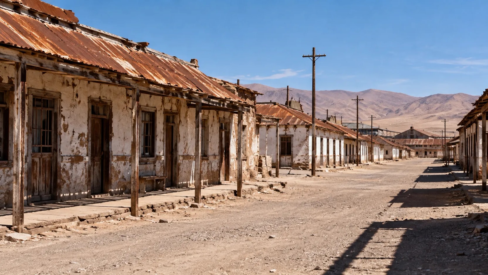 Em Humberstone, alguns edifícios resistem melhor que outros: o que explica essa diferença?