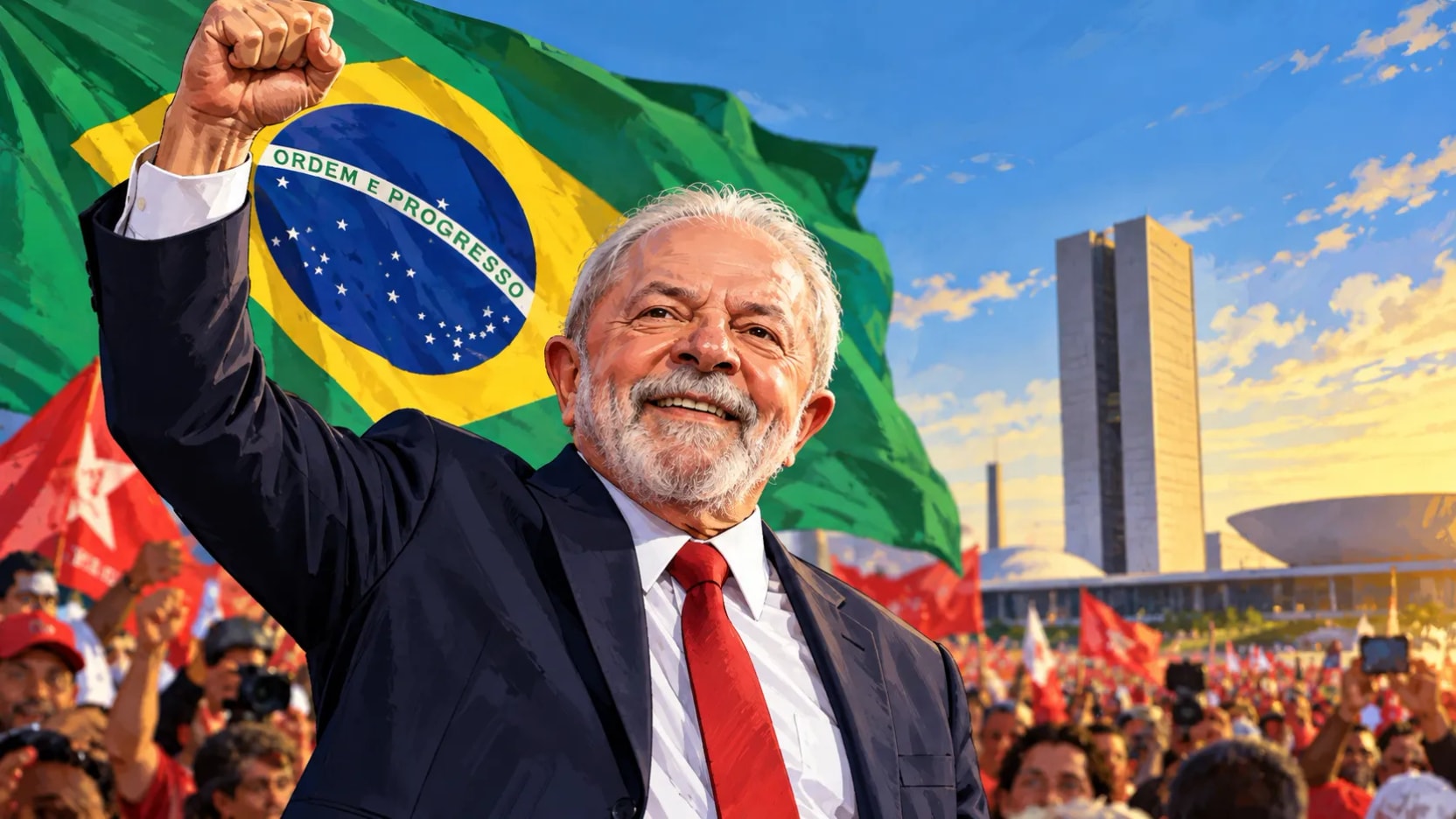 Lula vence as eleições no Brasil e conquista um quarto mandato após derrotar Flávio Bolsonaro